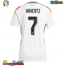 Camisa de Futebol Alemanha Kai Havertz #7 Equipamento Principal Mulheres Europeu 2024 Manga Curta